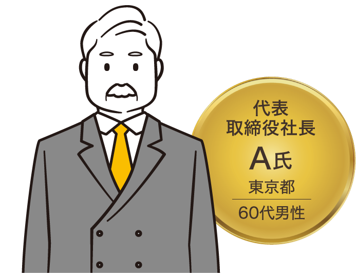 代表取締役社長 A氏 東京都 60代男性