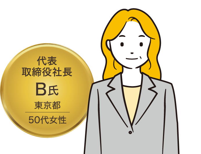 代表取締役社長 B氏 東京都 50代女性